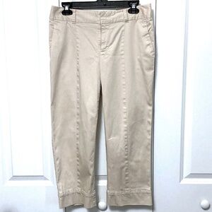 Banana Republic Martin Fit Khaki Tan Capri Pants